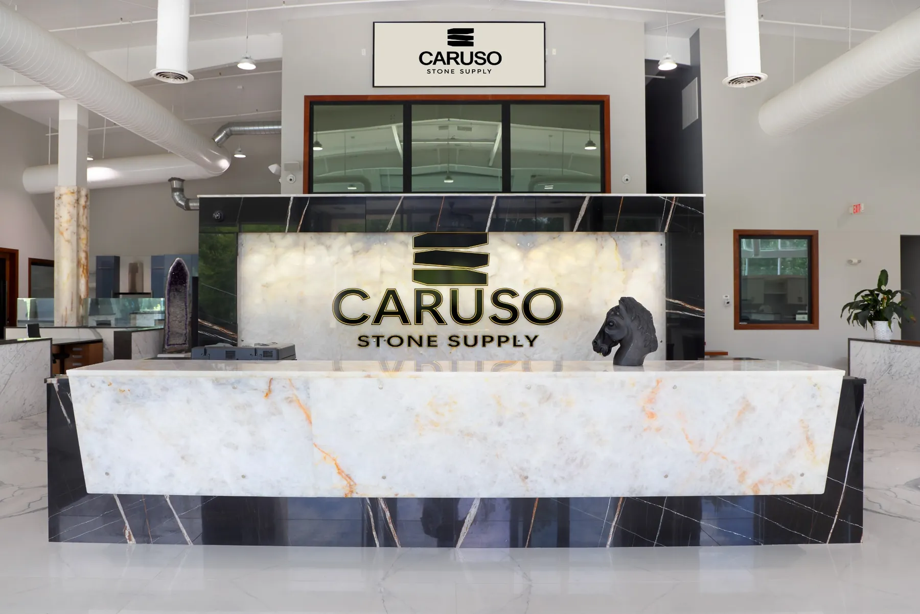 Reception area at Caruso Stone Supply