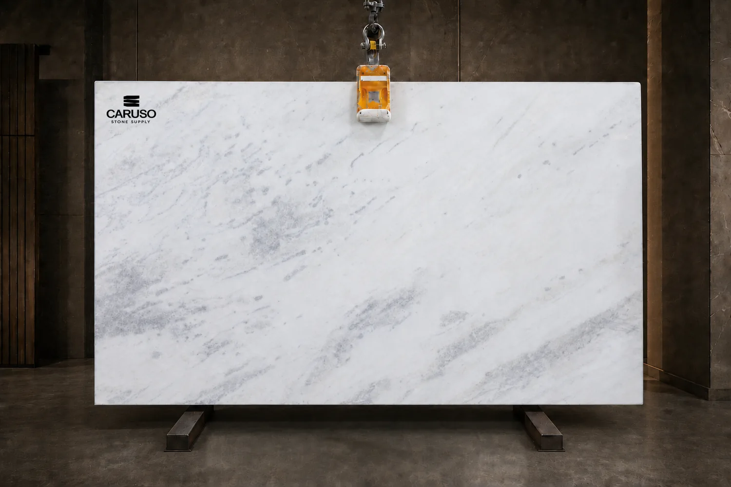 Crystal White natural stone slab
